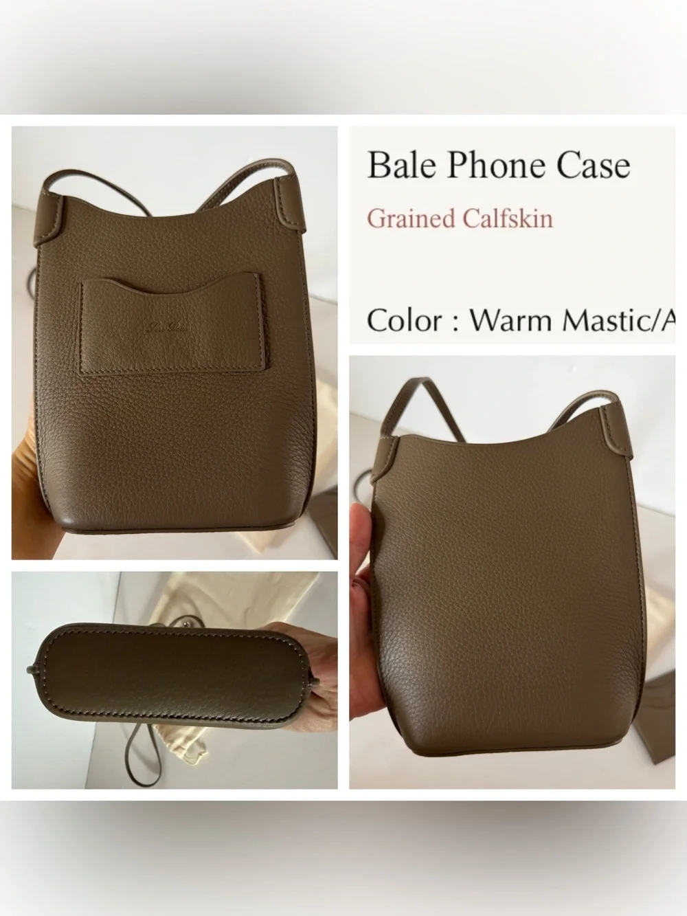 Loro Piana bale phone case w/ matching wallet